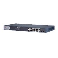 Switch Gigabit Poe  Administrable  16 Puertos 101001000 Mbps Poe  2 Puertos Sfp  Configuracin Remota Desde HikParnerpro  Poe Hasta 300 Metros  225 W DS-3E1518P-SI - DS-3E1518P-SI