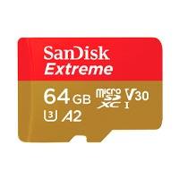 Memoria Sandisk Micro Sdxc 64Gb Extreme 170MbS 4K Clase 10 A2 V30 CAdaptador Sdsqxah064GGn6Ma SDSQXAH-064G-GN6MA - WD