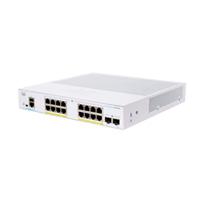 Switch Cisco Business Serie 350 Administrado 16 Puertos 101001000 Poe 2X1G Sfp Fuente De Poder Externo CBS350-16P-E-2G-NA - CISCO