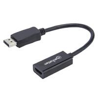 ADAPTADOR DISPLAYPORT,MANHATTAN,151634, M A HDMI H, CABLE 15CM 1080P