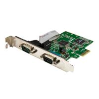 Tarjeta Pci Express Serial De 2 Puertos Db9 Rs232 Con Uart 16C1050  Adaptador Interno Serial PciE  Startechcom Mod Pex2S1050 PEX2S1050 - PEX2S1050