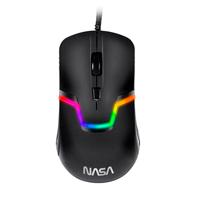 MOUSE GAMER NASA BY TECHZONE NS-GM06 ALAMBRICO LED RGB NEGRO 7 BOTONES HASTA 3200 DPIS NS-GM06 - Código: NS-GM06 | Compra en Guadalajara