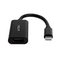 ADAPTADOR ACTECK SHIFT PLUS AH440 / HDMI A USB C / 4K / 10 CM / NEGRO / AC-934701