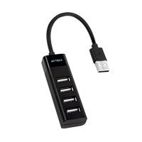 HUB ACTECK PORT X 2 DH420 / USB A / 4 PUERTOS USB 2.0 / 30 CM / NEGRO / AC-934671