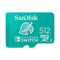Memoria Sandisk Micro Sdxc 512Gb Nintendo Switch 100MbS 4K U3 V30 Sdsqxao512GGncz SDSQXAO-512G-GNCZN - SDSQXAO-512G-GNCZN