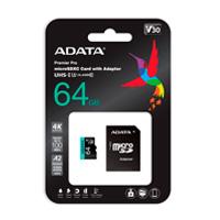 Mem Micro Sdxc Adata 64Gb Uhs I U3 V30S A2 C A Ausdx64Gui3V30Sa2 Ra1 - AUSDX64GUI3V30SA2-RA1