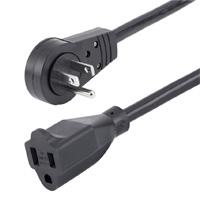 CABLE DE 1.8M DE EXTENSION DE ALIMENTACION - CABLE ALARGADOR DE CORRIENTE  ROTATIVO PLANO DE 360DEG - NEMA 5-15P A NEMA 5-15R - STARTECH.COM MOD.  RTPAC1016RTPAC1016