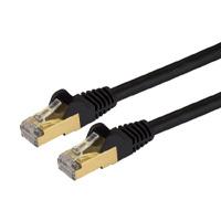 Cable De 2M Cat6A Ethernet Negro  Cable De Red 10Gb Cat6A Snagless Blindado Rj45 Poe De 100W  10Gbe Con Certificacion UlTia  Startechcom Mod C6Aspat5Bk C6ASPAT5BK - C6ASPAT5BK