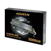 Unidad De Estado Solido Ssd Interno 2Tb Adata Legend 800 M2 2280 Nvme Pcie Gen 4X4 Lect 3500 Escrit2800 Mbs Pc Laptop Minipc 3Dnand Disipador Aleg8002000Gcs ALEG-800-2000GCS - ALEG-800-2000GCS