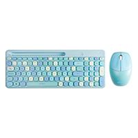 KIT ACTECK CREATOR CHIC MK470 / TECLADO Y MOUSE / INALAMBRICO / RECEPTOR USB / ESPAÑOL / 110 TECLAS / OPTICO / 1600 DPI / AZUL / AC-935197