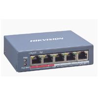 Switch Monitoreable PoE / 4 puertos 100 Mbps PoE / 1 Puerto 100 Mbps Uplink / PoE hasta 250 Metros / 60 Watts / Conexión Remota desde Hik-PartnerPro DS-3E1105P-EI - Código: DS-3E1105P-EI | Compra en Guadalajara