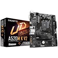 Motherboard Gigabyte  A520M K V2  Socket Am4  2 Ddr4  Hdmi  Pcie 3 0  M 2  Micro Atx - A520M K V2