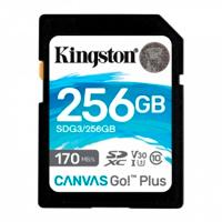 Memoria Sd Sdxc Kingston 256Gb  Sdg3 256Gb  Canvas Go Plus  Uhs I  Clase10 - SDG3/256GB