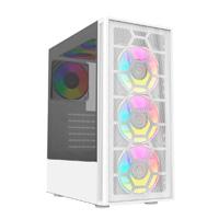 GABINETE BALAM RUSH DRAGONFLY MESH GM740 / MINI TORRE/ ATX, MICRO ATX, MINI ITX / PANEL CRISTAL TEMPLADO/ ILUMUMINACION RGB/ METAL/ BLANCO/ BR-935999