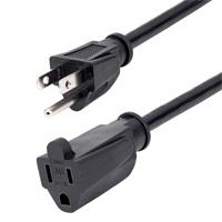 CABLE DE 2M DE EXTENSION DE ALIMENTACION - CABLE NEMA 5-15R A NEMA 5-15P - 13A 125V - 16AWG - STARTECH.COM - CABLE EXTENSOR DE ALIMENTACION PARA COMPUTADORA NEMA 5-15R A NEMA 5-15P - UL