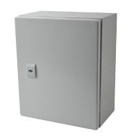 Gabinete de Acero IP66 Uso en Intemperie 250 x 300 x 150 mm con Placa Trasera Interior Metálica y Compuerta Inferior Atornillable Incluye Chapa y Llave T. PST-2530-15A - Código: PST-2530-15A | Compra en Guadalajara