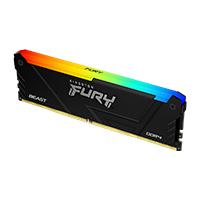 Memoria Dimm Ddr4 Kingston  Kf432C16Bb2A 8  8Gb  1X8Gb  32Mhz  Cl16  Fury Beast Rgb  Non Ecc    Xmp - KF432C16BB2A/8