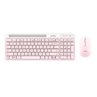 Kit Teclado Y Mouse Inalambrico Acteck  Ac 936279  Silk Mk720 Rf Usb Bt 4000 Dpi 100 Tec Rosa - ACTECK