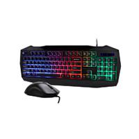 Kit Teclado Y Mouse Balam Rush Squad Master Ktm333  Multimedia  Ergonomico  Alambrico  Iluminacion Arcoiris  Membrana  3200 Dpi  Windows  Mac  Ios Android  Br936293 BR-936293 - BR-936293