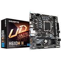 Mb Gigabyte H610M H S1700  2X Ddr5 5600  Vga  Hdmi  Pcie 40  Usb 32  Micro Atx  Gama Baja H610M H - H610M H