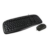 Teclado Y Mouse Alambrico Balance Easy Line By Perfect Choice NegroUsb Mouse Ideal Para Usuarios Diestros Y Zurdos EL-993391 - PERFECT CHOICE