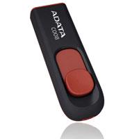 Usb Adata Negro Rojo C008 Retractil 32Gb AC008-32G-RKD - ADATA