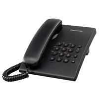 Telefono Panasonic KxTs500Meb Alambrico Basico Unilinea Sin Memorias Control De Volumen 4 Niveles Remarcacion Ultimo Numero Negro KX-TS500MEB - KX-TS500MEB
