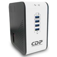 REGULADOR CDP 1000VA / 400W, 8 CONTACTOS, CON ENTRADA USB PARA TABLETAS Y CELULARES CALIDAD Y DISEÃO