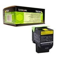 Toner Laser Lexmark  Color Amarillo  Alto Rendimiento  70C8Hy0  Hasta 3000 Paginas  5 De Cobertura  PModelos Cs310Dn Cs510De  70C8HY0 - 70C8HY0