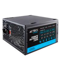 Fuente De Poder Acteck Z600  Fuente De Poder Acteck Atx 600 W 1X204 Pin 1X 4 Pin 1Xpcie 62 Pin 3Xsata 2Xmolex1Xfloppy Led Blazar Ft600  Z-600  ES-05003 - ES-05003