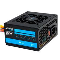 FUENTE DE PODER ACTECK BLAZAR FS500 SFX SLIM / MICRO ATX 500 W/ 204 PINES 2 SATA 2 MOLEX /VENTILADOR 80MM /PARA GABINETE SLIM/ MODELO S-500/ ES-05002