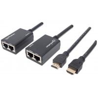 EXTENSOR VIDEO,MANHATTAN,207386, HDMI, 30M VIA CAT 5/6