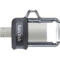 Memoria USB SanDisk Flash Ultra Dual Drive M3.0 32GB USB 3.0 USB Type-A Micro-USB Color Gris SDDD3-032G-G46 SDDD3-032G-G46 - Sandisk