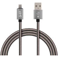 CABLE MICRO USB FORRO METALICO GHIA 1.0 MTS USB 2.1 CARGADOR Y TRANSFERENCIA DE DATOS GRIS GAC-088 - Código: GAC-088 | Compra en Guadalajara