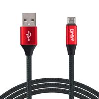 CABLE MICRO USB GHIA 10 MTS USB 21 CARGADOR Y TRANSFERENCIA DE DATOS NEGRO/ROJO GAC-078 - Código: GAC-078 | Compra en Guadalajara