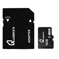 MEMORIA QUARONI MICRO SDHC 16GB CLASE 10 C/ADAPTADOR