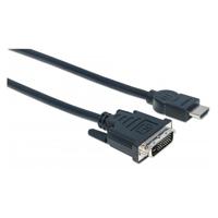 CABLE HDMI,MANHATTAN,372510, - DVI-D M-M  3.0M MANHATTAN 372510
