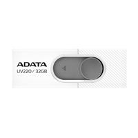 MEMORIA ADATA 32GB USB 2.0 UV220 RETRACTIL BLANCO-GRIS ADATA AUV220-32G-RWHGY
