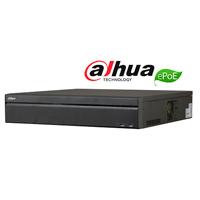 NVR DAHUA 64 CANALES IP 4K /  H265 / RENDIMIENTO 320MBPS / IVS / 2 HDMI /  VGA / 16 PUERTOS POE /  8 PUERTOS EPOE /  SOPORTA 8 HDD / DEWARPING DAHUA DHI-NVR5864-16P-4KS2E 