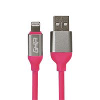 CABLE USB TIPO LIGHTNING GHIA 1M COLOR ROSA