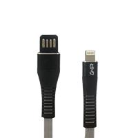 CABLE USB GHIA TIPO LIGHTNING PLANO REVERSIBLE COLOR GRIS/NEGRO DE 1M