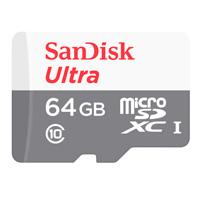 MEMORIA SANDISK 64GB MICRO SDXC ULTRA 100MB / S CLASE 10 C / ADAPTADOR SANDISK SDSQUNR-064G-GN3MA