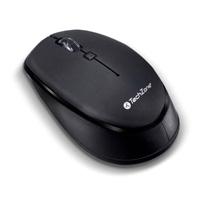 MOUSE TECHZONE TZ19MOU01-INA OPTICO INALAMBRICO 1000 DPIS ERGONOMICO NEGRO TECH ZONE ACCESORIOS TZ19MOU01-INA