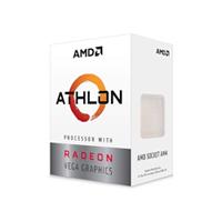 PROCESADOR AMD ATHLON 3000G S-AM4 35W 3.5GHZ 2CPU CORES  /  GRAFICOS RADEON VEGA 3GPU  /  CON VENTILADOR  / COMP. BASICO AMD YD3000C6FBBOX