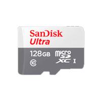 MEMORIA SANDISK 128GB MICRO SDXC ULTRA 100MB / S CLASE 10 C / ADAPTADOR SANDISK SDSQUNR-128G-GN3MA