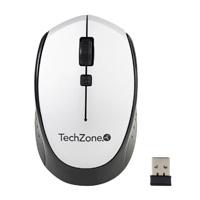 MOUSE TECHZONE TZ19MOU01-INAPL OPTICO NANO USB BOTONES PLATA  TECH ZONE ACCESORIOS TZ19MOU01-INAPL