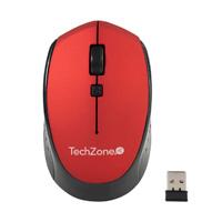 MOUSE TECHZONE TZ19MOU01-INAR OPTICO NANO USB BOTONES ROJO TECH ZONE ACCESORIOS TZ19MOU01-INAR