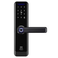 CERRADURA ELECTRONICA INTELIGENTE MIRATI APP 5 MTODOS DE APERTURA APLICACIN MVIL, HUELLA DIGITAL, CDIGO DE PIN, LLAVE FSICA, TARJETA RF CERRADURA DE SEGURIDAD NEGRA MIRATI MSL01