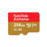 MEMORIA SANDISK MICRO SDXC 256GB EXTREME 190MB / S 4K CLASE 10 A2 V30 C / ADAPTADOR SANDISK SDSQXAV-256G-GN6MA