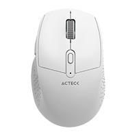 MOUSE ACTECK OPTIMIZE ERGO MI680  /  INALAMBRICO  /  DUAL  /  RECEPTOR USB - BLUETOOTH  /  LASER  /  1600 DPI  /  BLANCO  /  AC-934084 ACTECK AC-934084